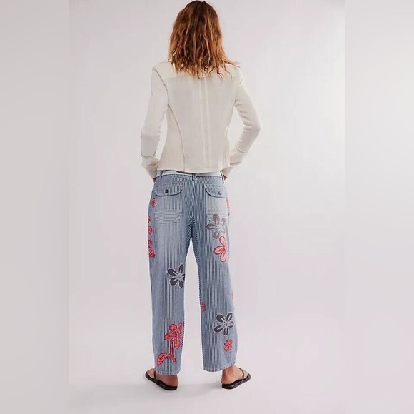FREE PEOPLE NWT Hot Tropics Pants 8 - Picture 3 of 7
